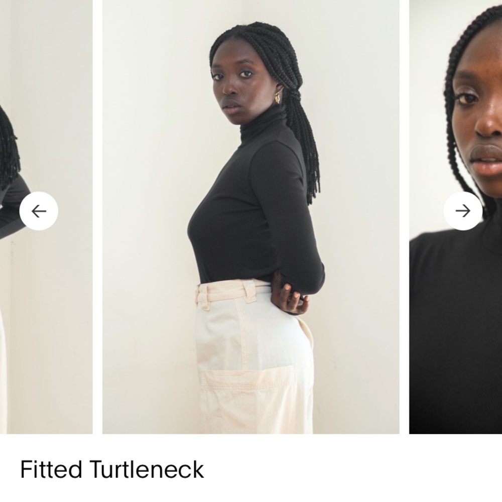 KOTN fitted black turtleneck size small